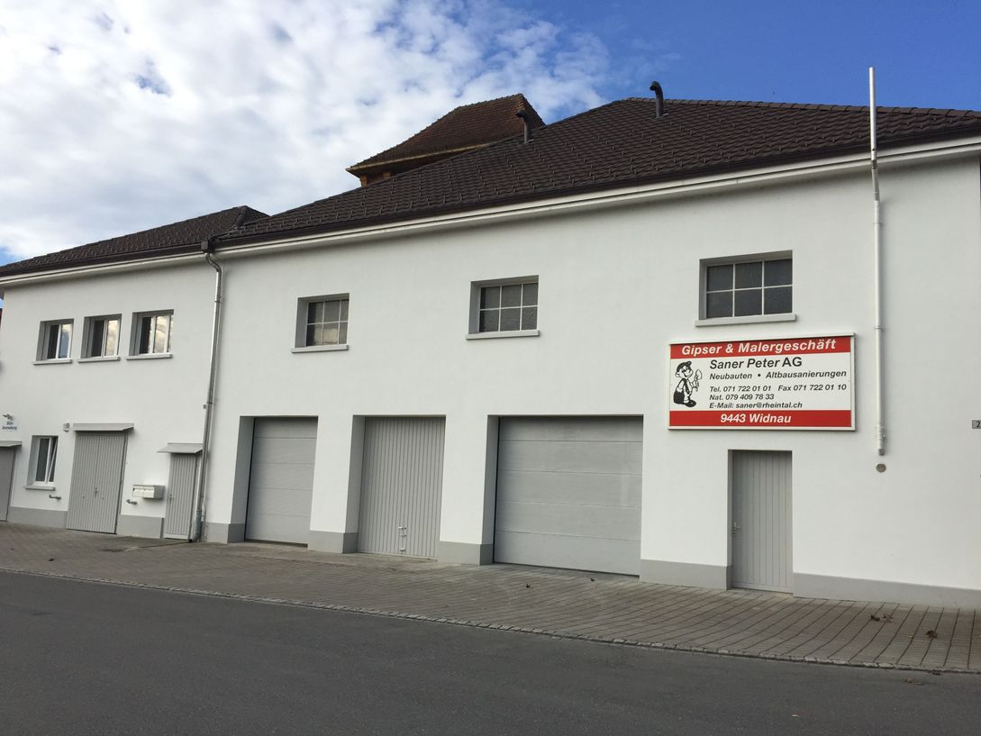 Firmengebäude - Saner Peter AG Widnau