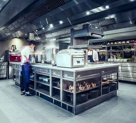 Machine sous vide dans un restaurant