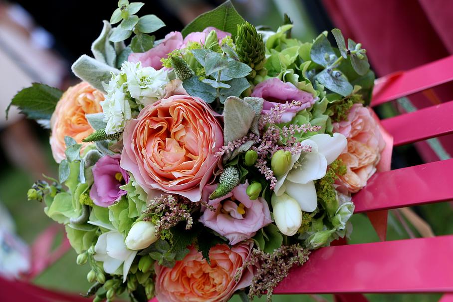 Bouquet rond  romantique