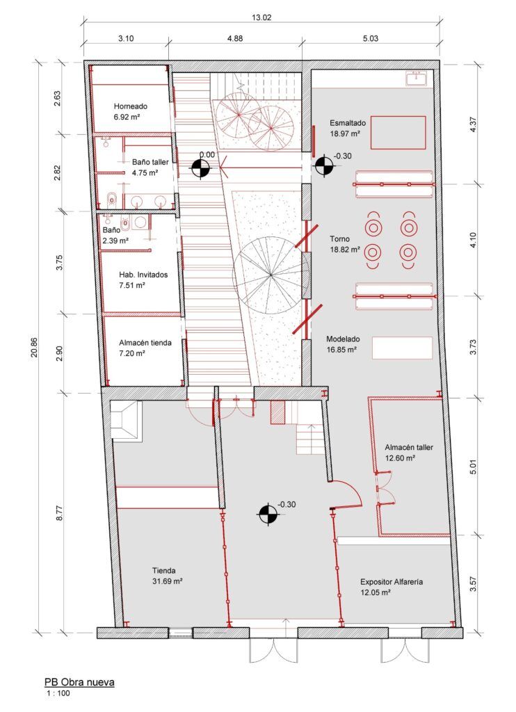 Un plano en blanco y negro de una casa.
