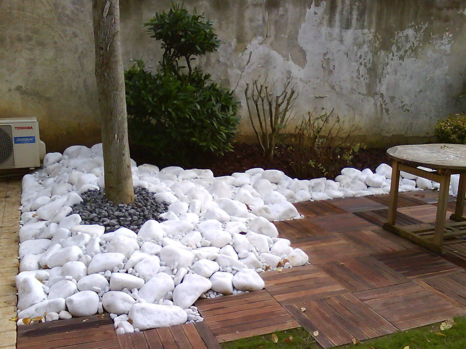 Décoration avec des galets