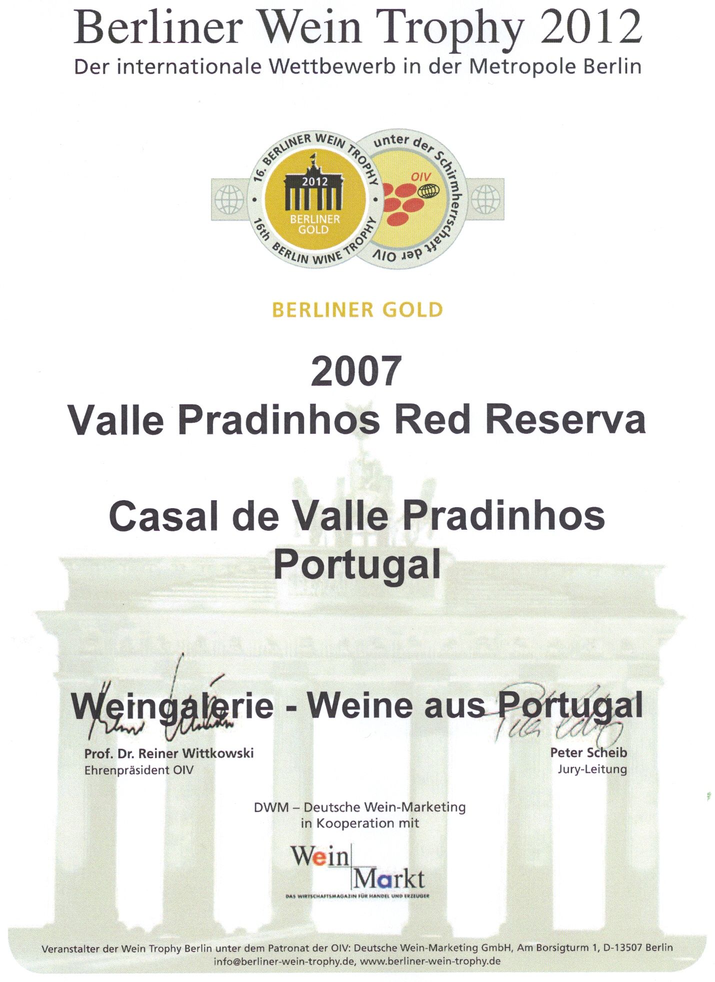 Valle Pradinhos Red Reserva 2007
