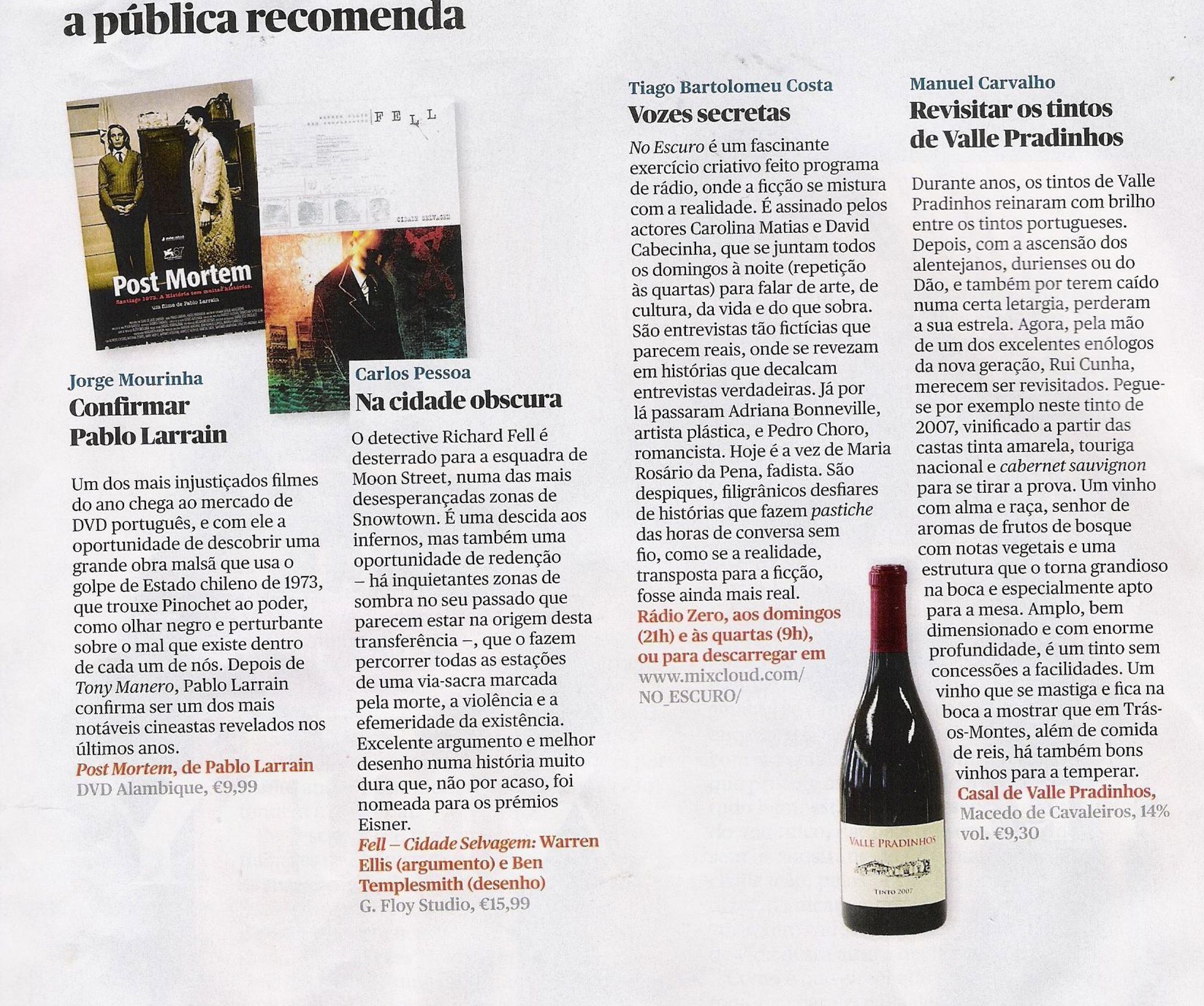 Informações sobre vinhos