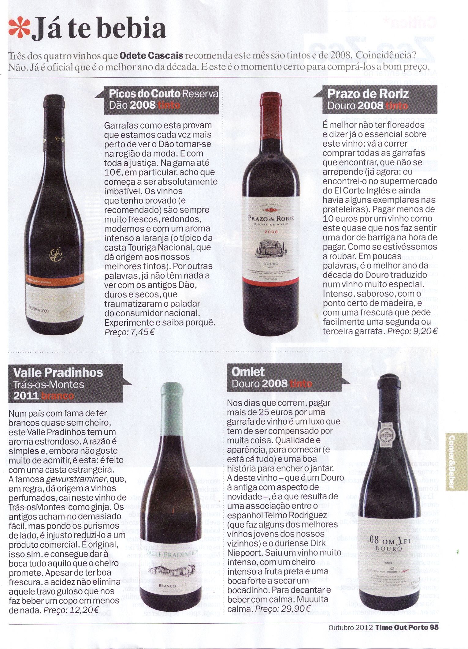 Informações sobre vinhos