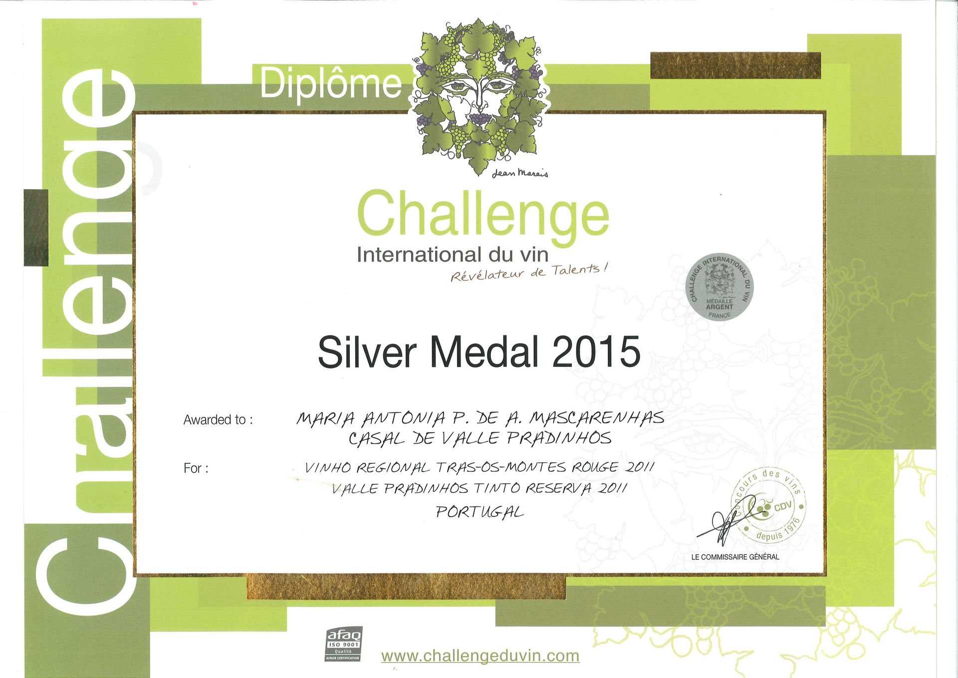 Challenge Silver Medal 2015