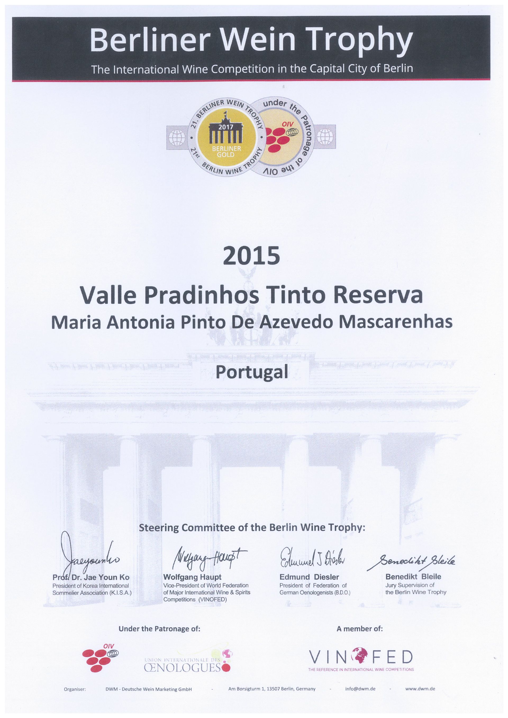 Valle Pradinhos Tinto Reserva 2019