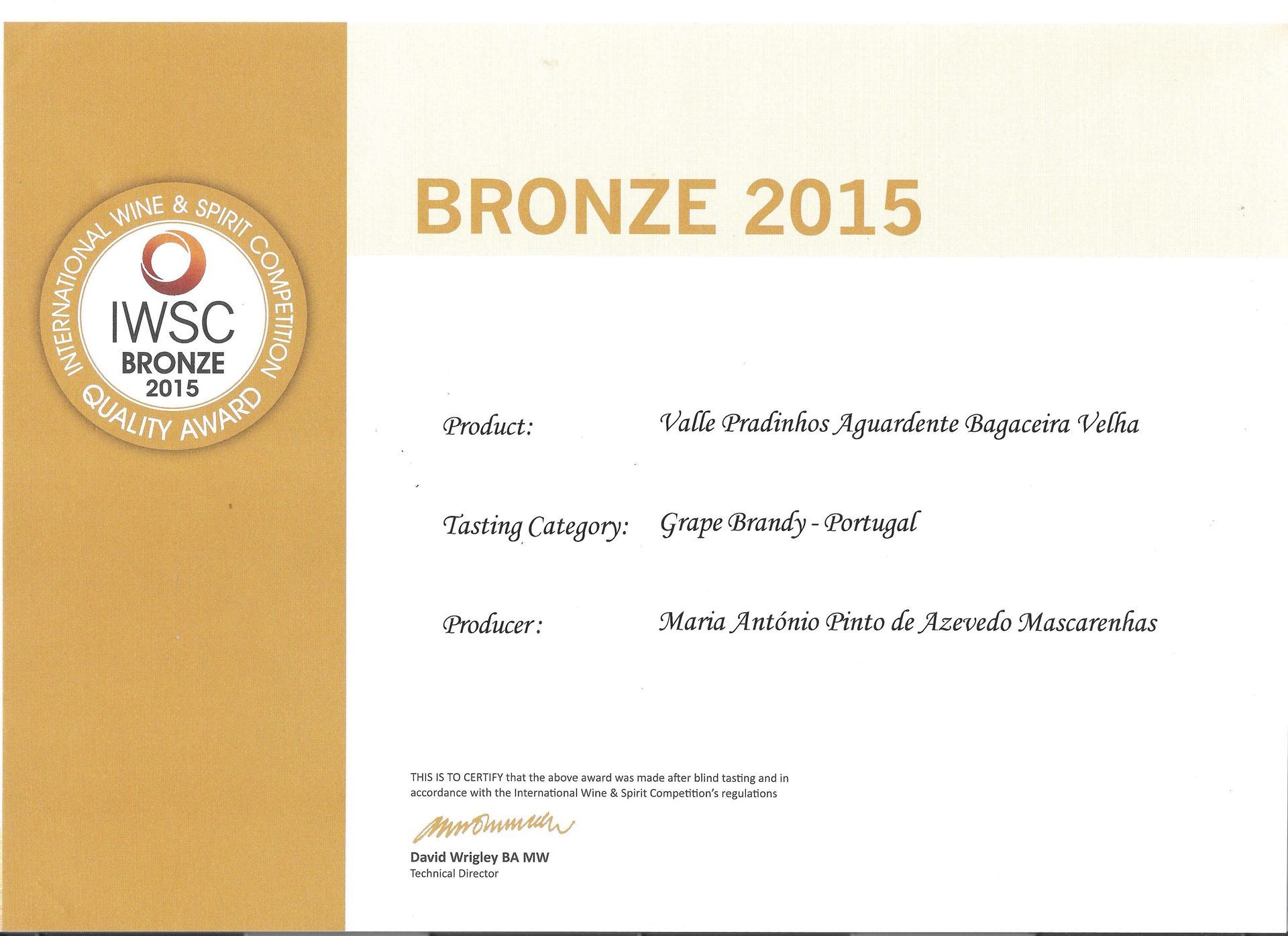 Medalha de Bronze 2015