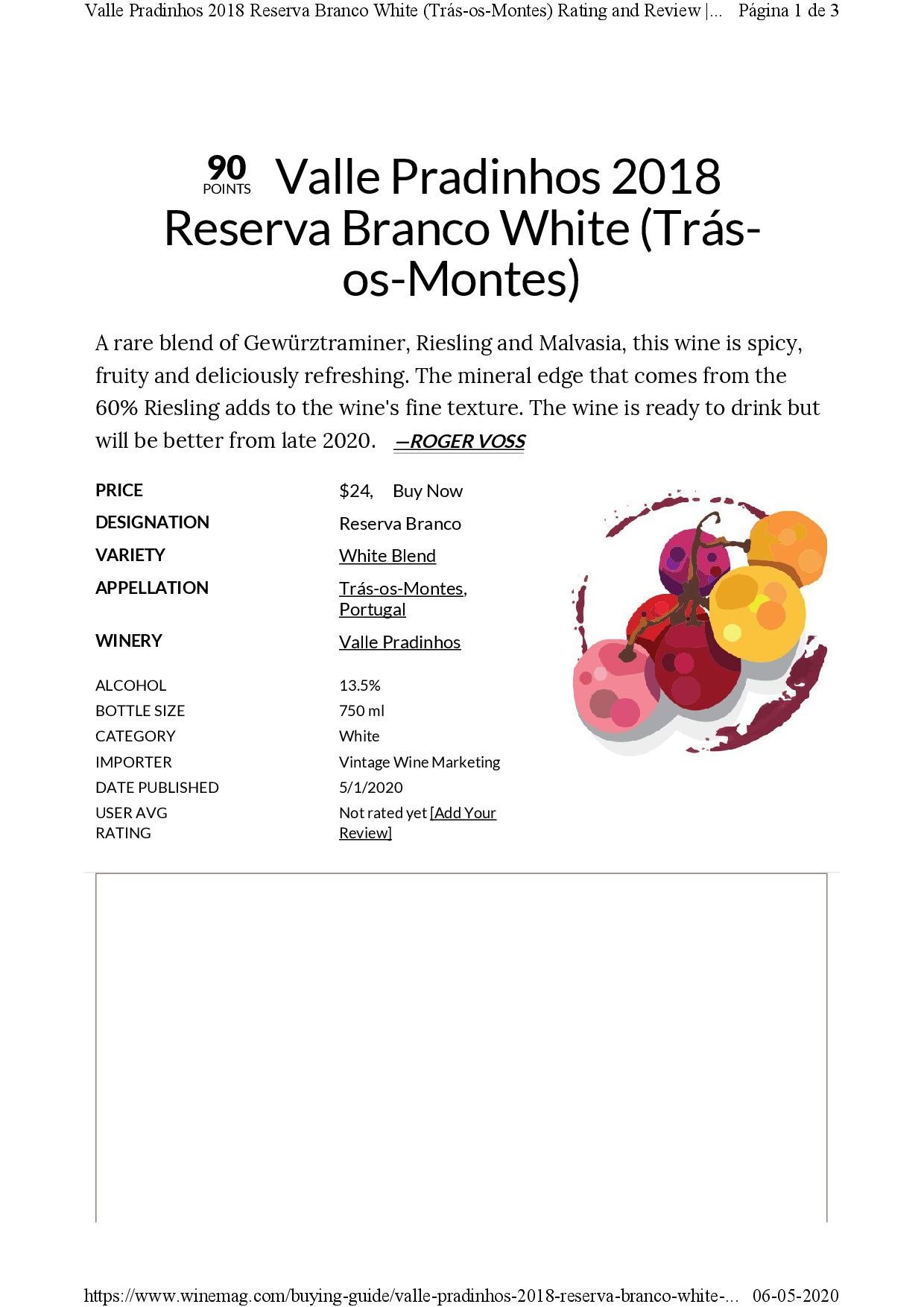 Informações sobre vinhos