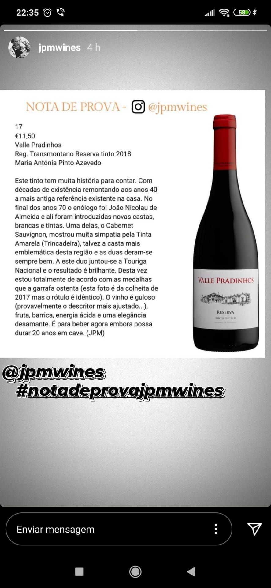 Berliner Grande Ouro 2018 Valle Pradinhos Tinto Reserva