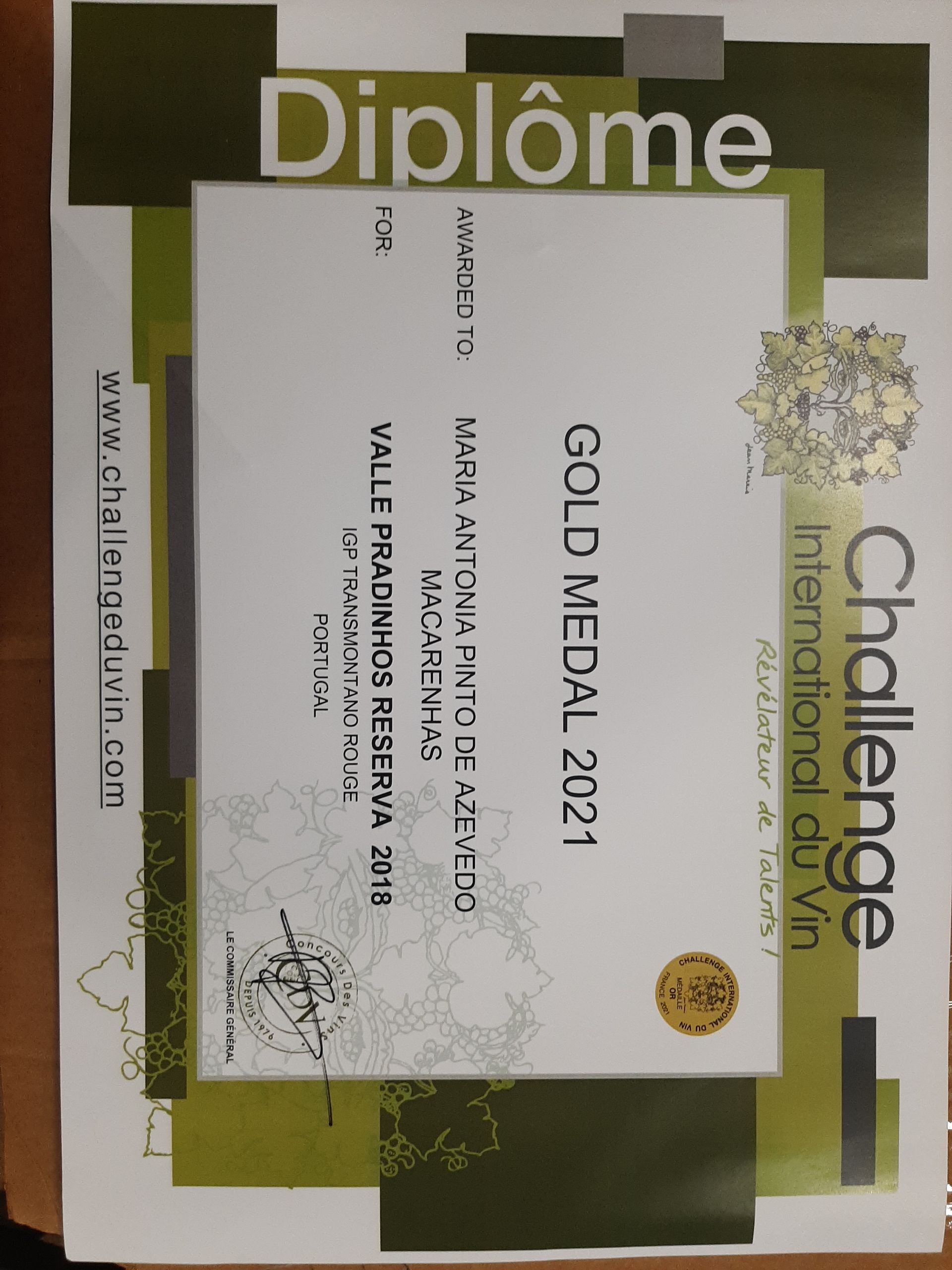 Challenge Gold Medal 2021