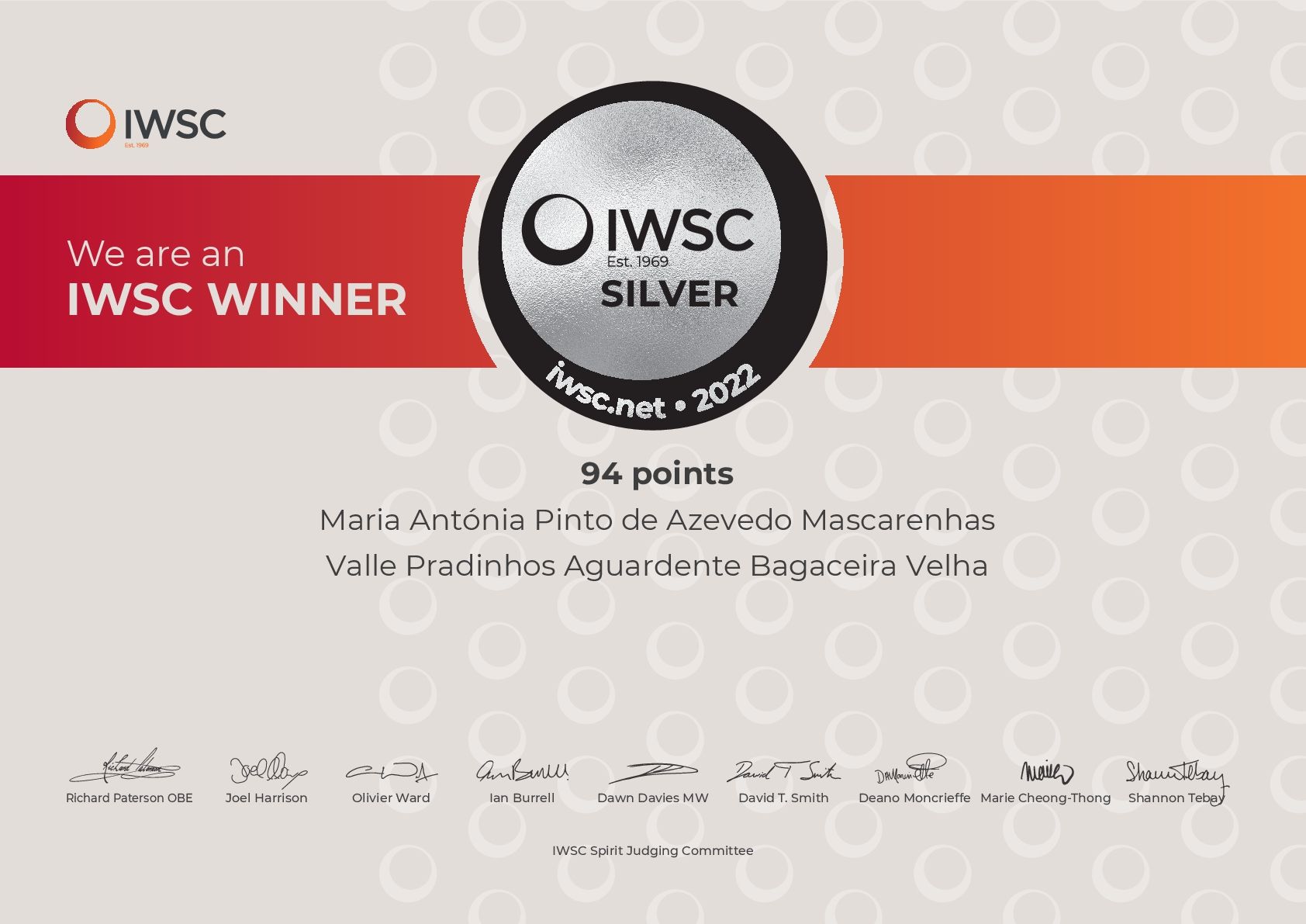 Diploma IWSC Winner