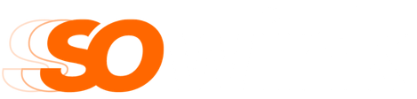 Un logo orange comportant les lettres « so » avec un effet de flou de mouvement stylisé.