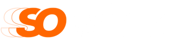 Un logo orange comportant les lettres « so » avec un effet de flou de mouvement stylisé.