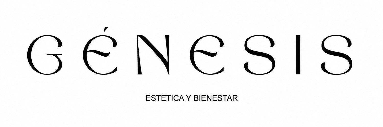 GÉNESIS logo with “ESTÉTICA Y BIENESTAR” tagline on a white background