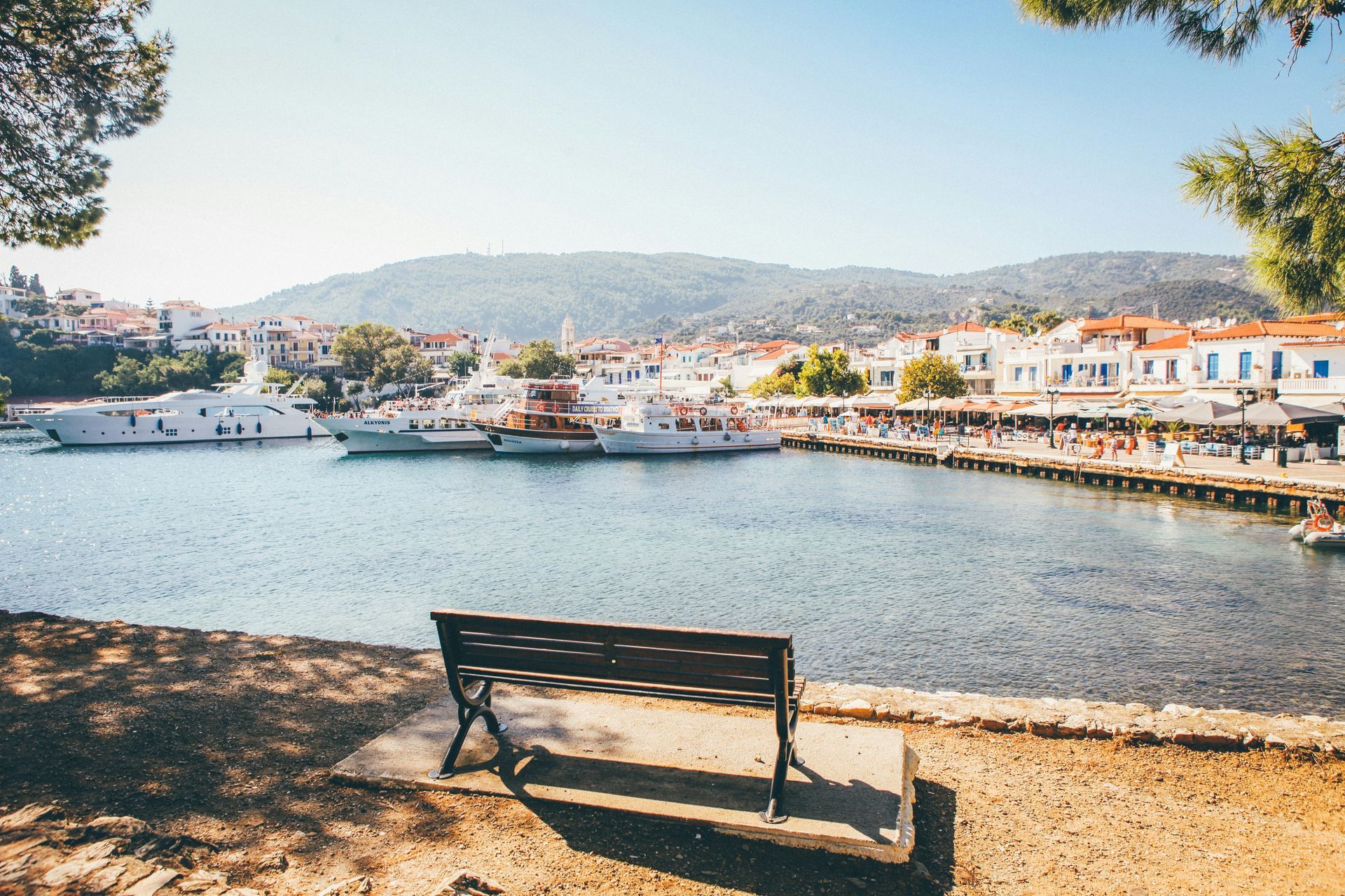 The Famous Skiathos Bench