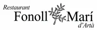 Logotipo del restaurante que dice &ldquo;Fonoll Mar&iacute; d'Arta&rdquo; con una peque&ntilde;a ilustraci&oacute;n de hierbas.