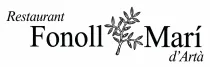 Logotipo del restaurante que dice &ldquo;Fonoll Mar&iacute; d'Arta&rdquo; con una peque&ntilde;a ilustraci&oacute;n de hierbas.