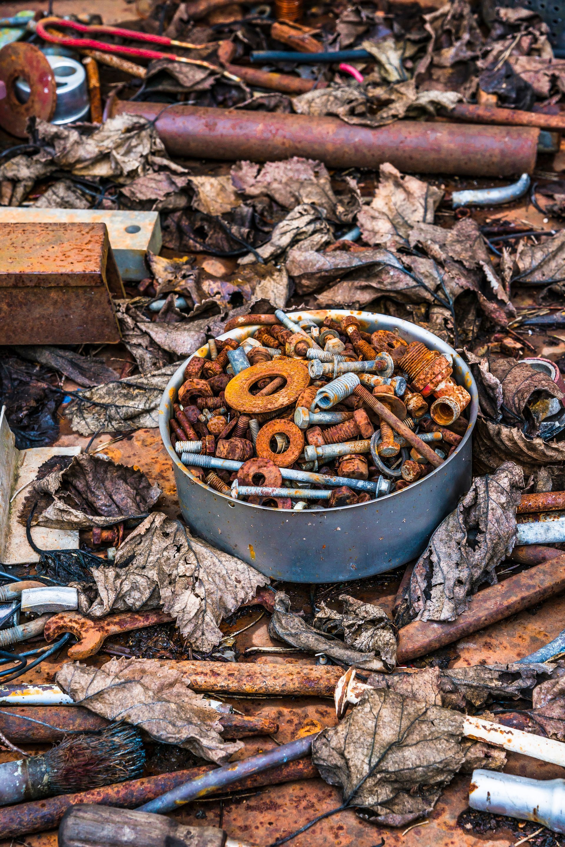 Un tas de ferrailles