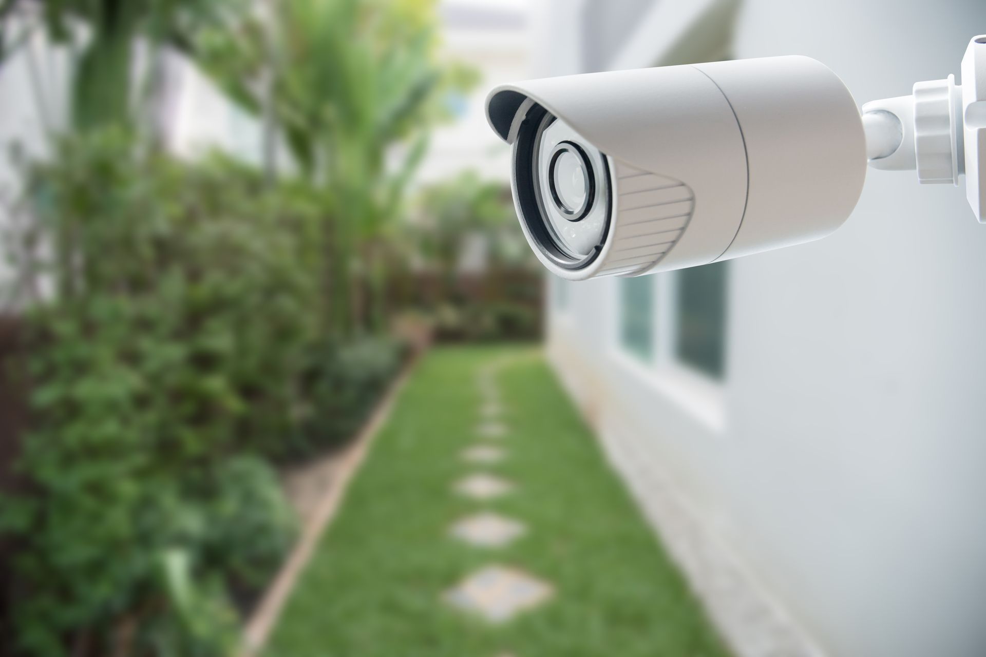 Une caméra dans un jardin