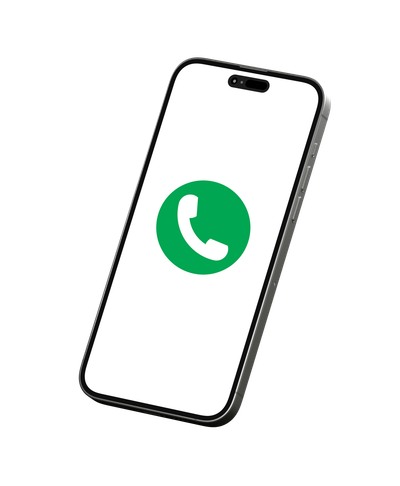 Un téléphone portable avec un logo vert