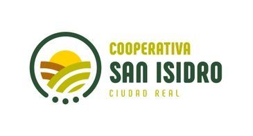 Logo de Cooperativa San Isidro Ciudad Real en verde, amarillo y blanco