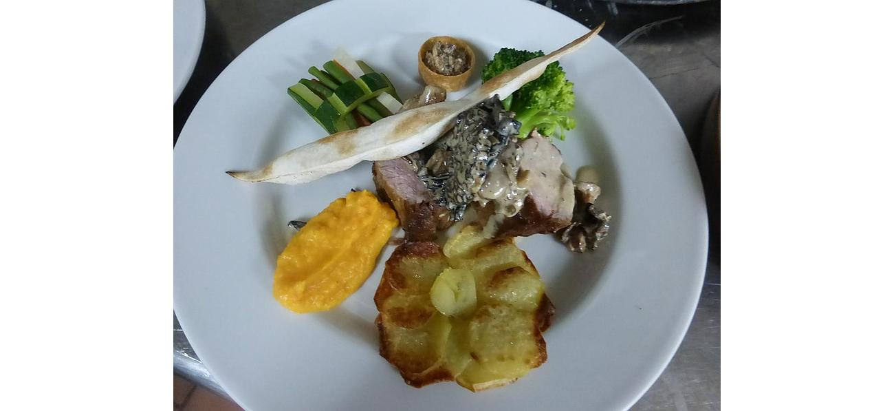 Plat chaud, viande et pomme de terre