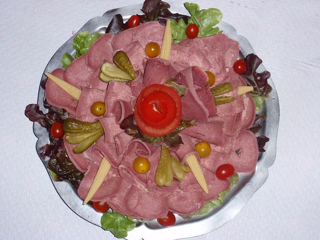 Jambon et crudités