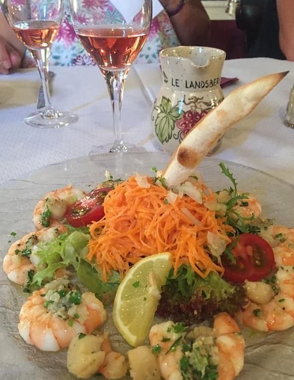 Plat à base de crevette