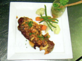 Plat à la carte du restaurant