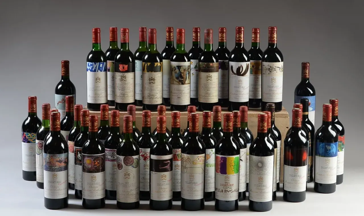 VERTICALE DE 47 btles – Château MOUTON ROTHSCHILD - des millésimes 1971 à 2015