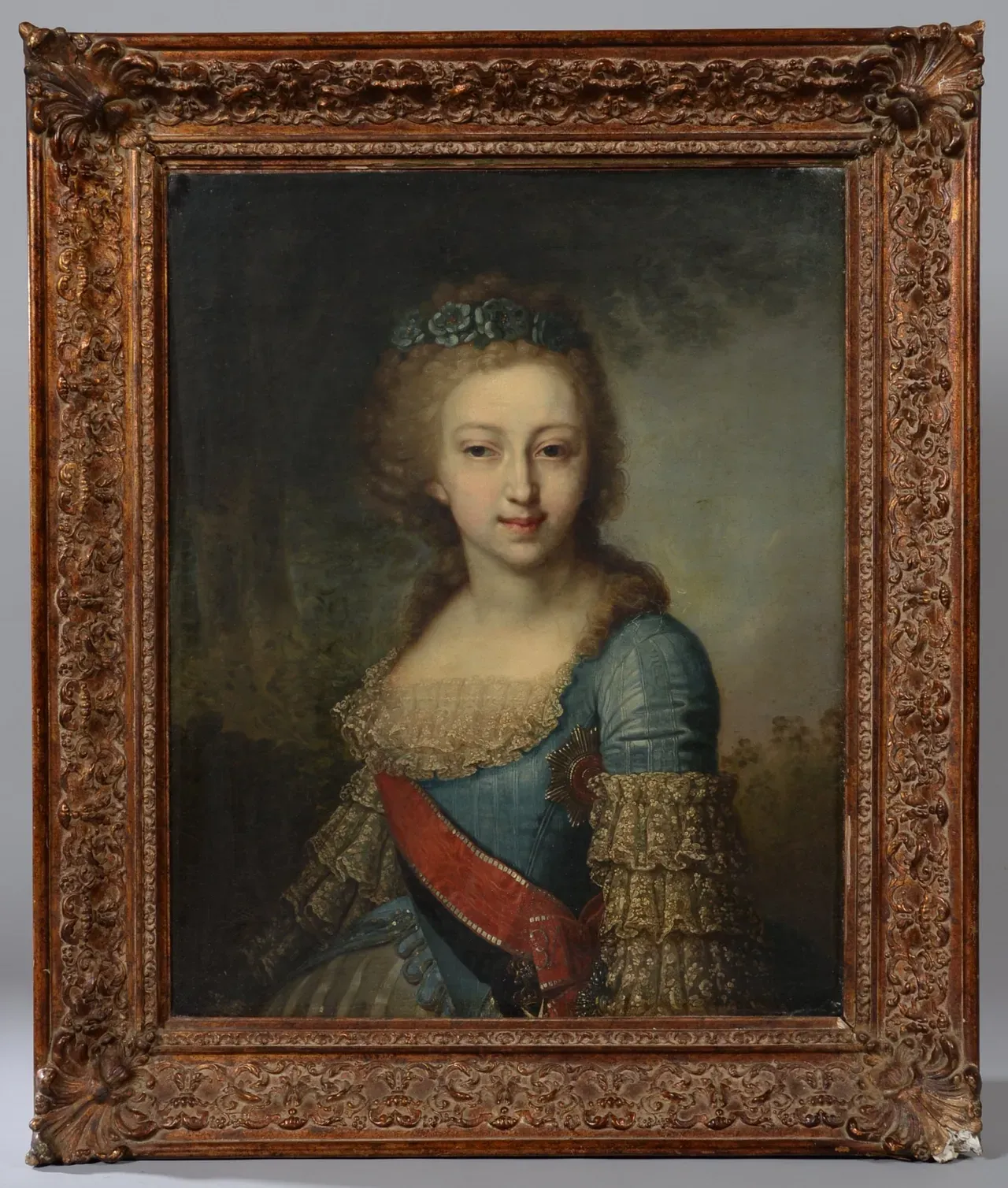 Portrait de la grande-duchesse Hélène Pavlovna de Russie, portant l’ordre de Sainte Catherine