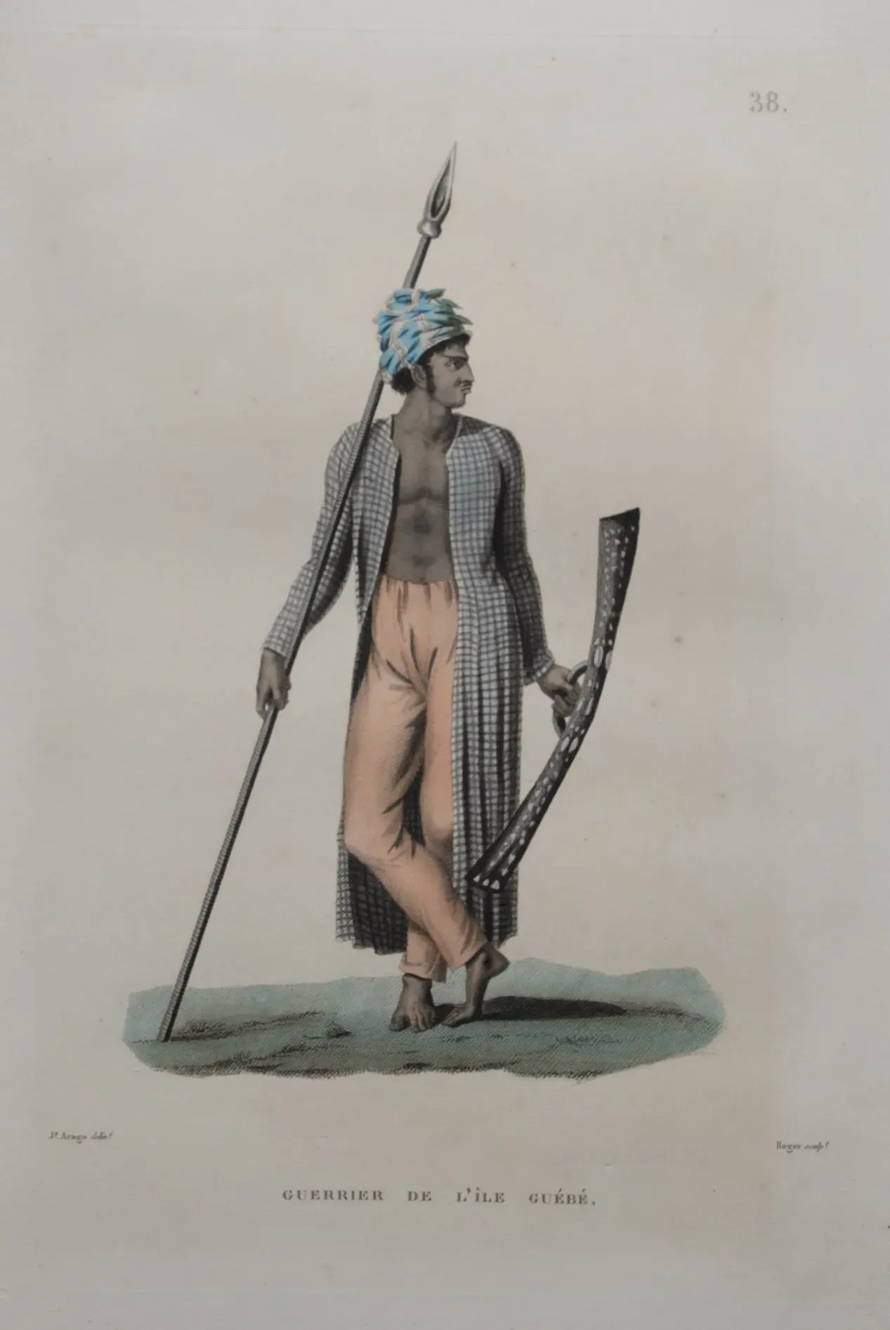 FREYCINET (Louis-Claude de Saulces de Voyage autour du Monde fait par ordre du roi). 1825, 1 vol in-folio