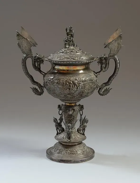 Indochine. Coupe en argent. Fin XIXe