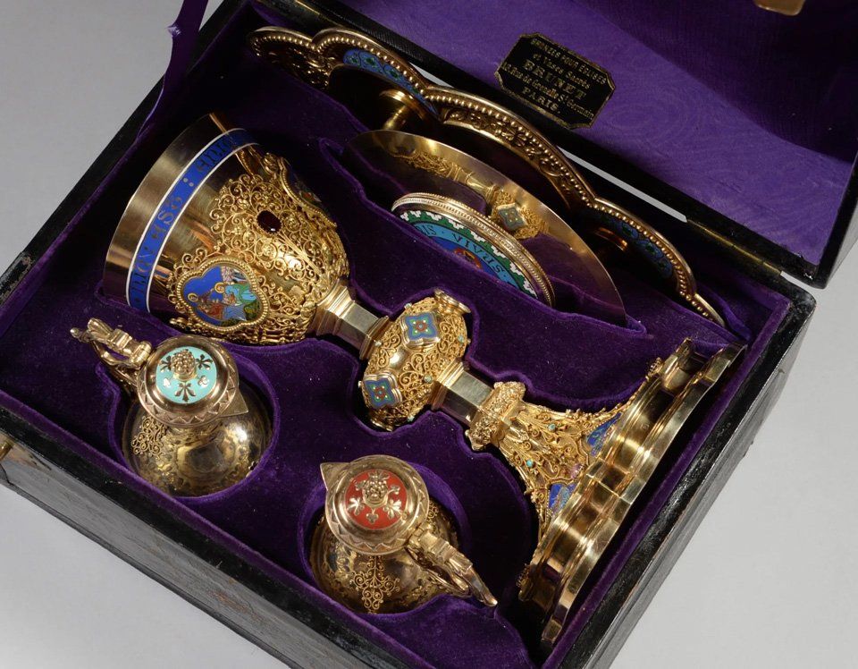 Rare Chapelle en vermeil par BRUNET. XIXe siècle