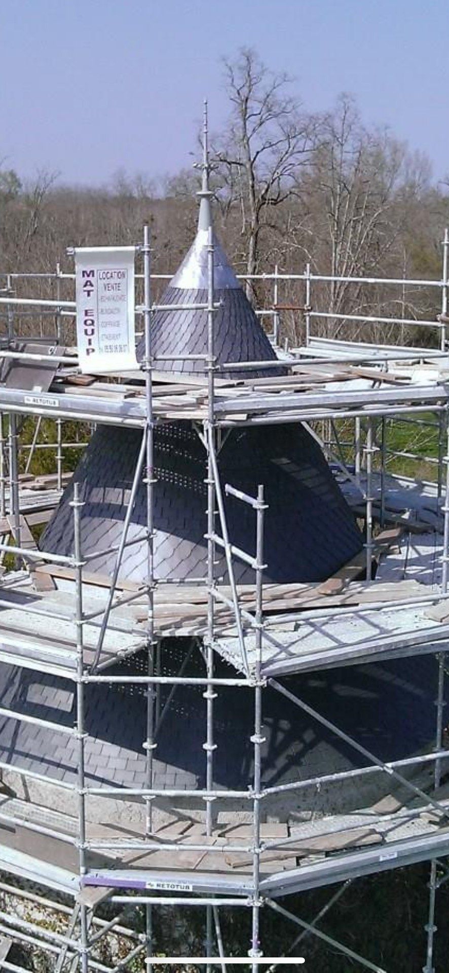 Rénovation d'un monument classé