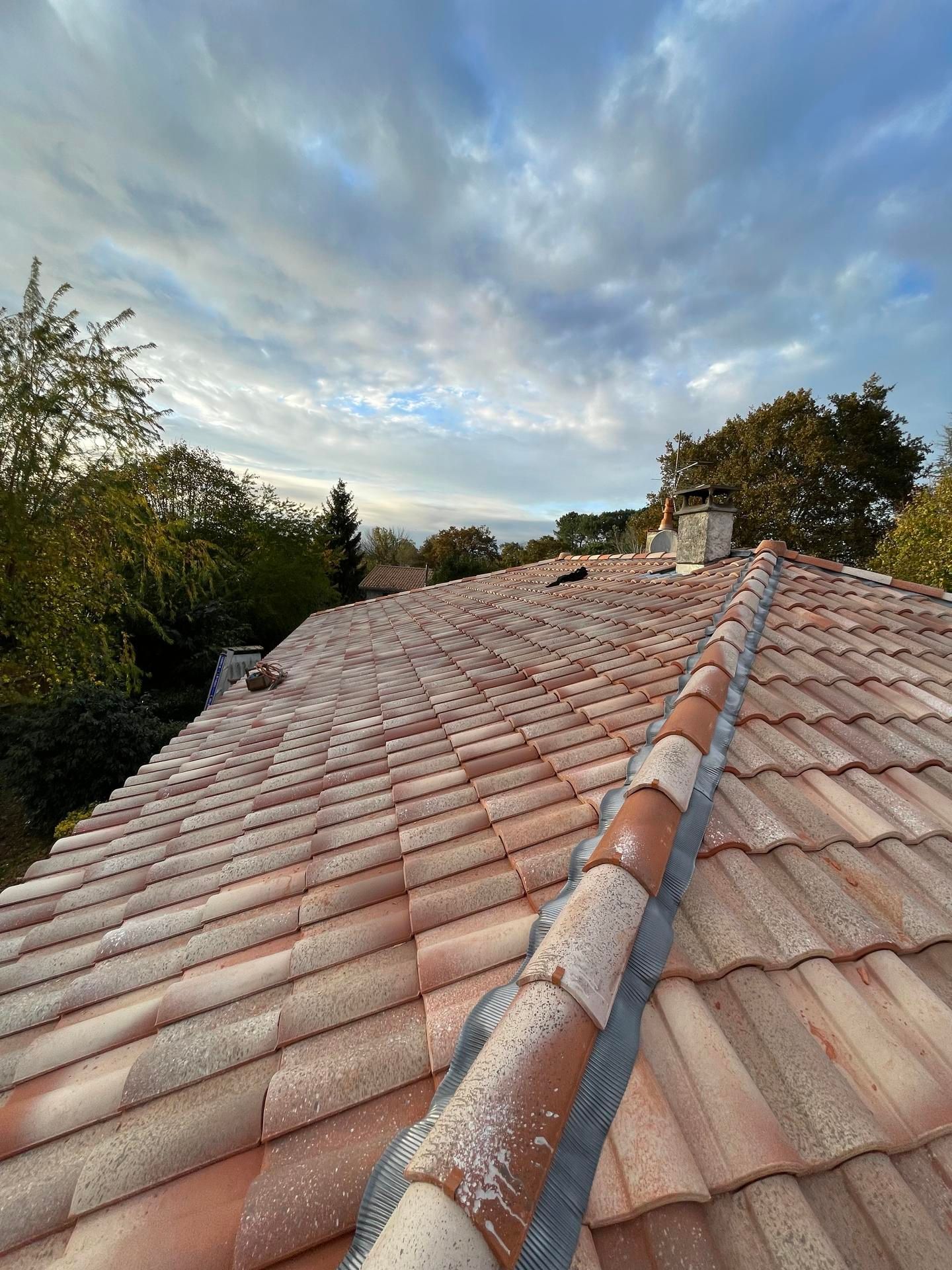 Toiture en tuiles refaite à neuf