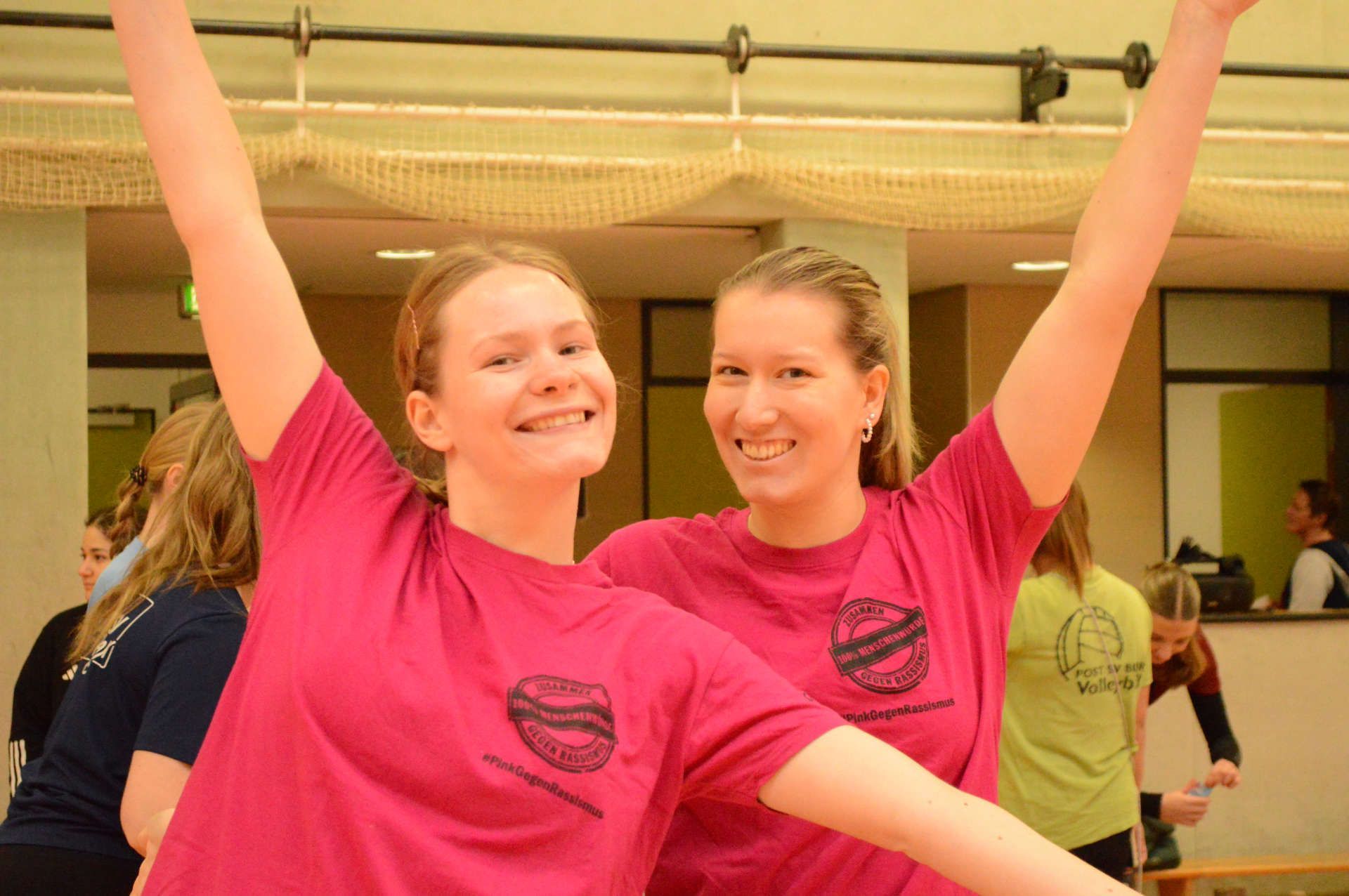 Vorfreude beim Volleyball-Turnier
