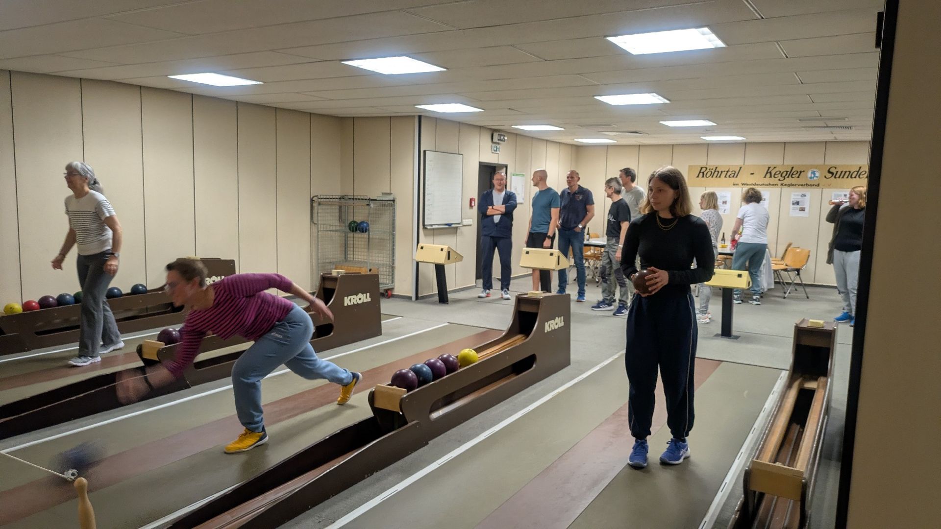 Kegeln beim Sportwochenende in Hachen
