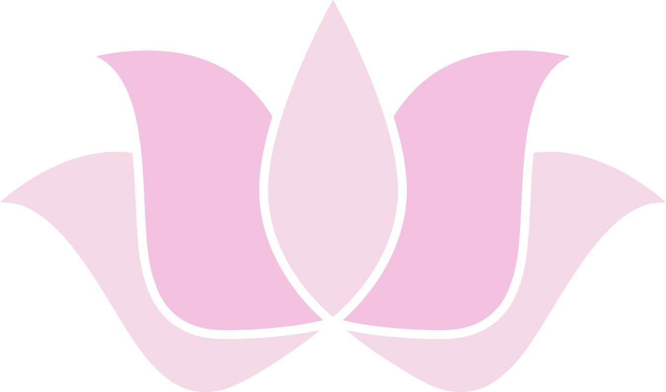 Una flor de loto rosa con un contorno blanco sobre un fondo blanco.