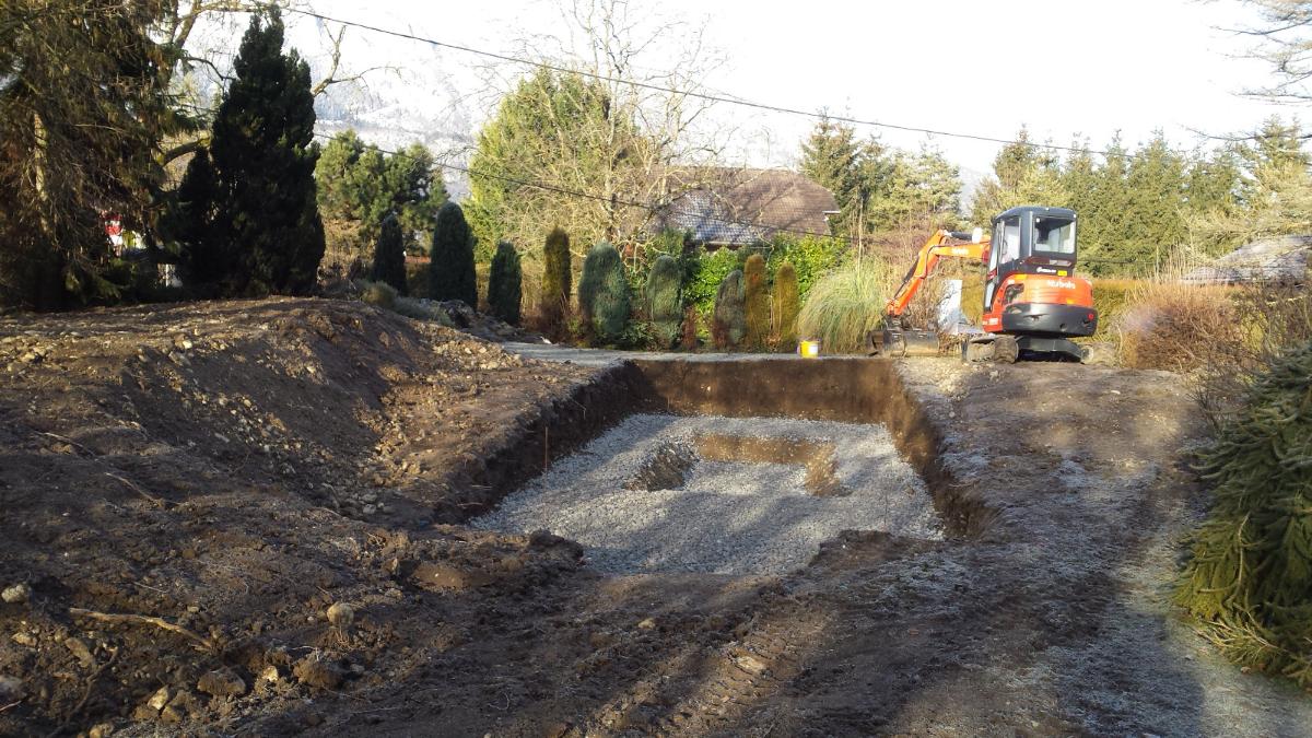 Terrassement de piscine