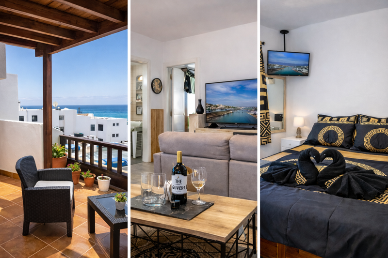 Apartment in Lanzarote with sea view terrace in Puerto del Carmen