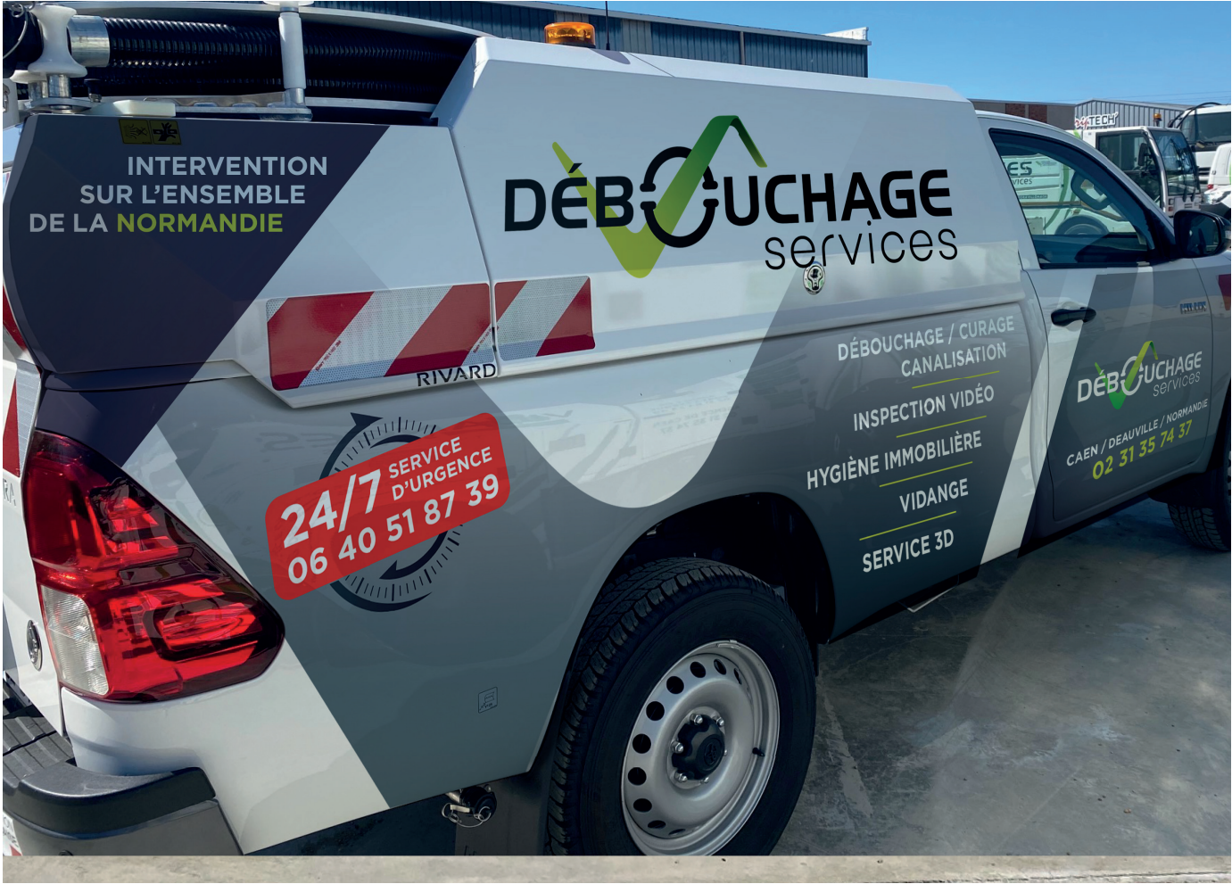 Pickup d'intervention de l'entreprise