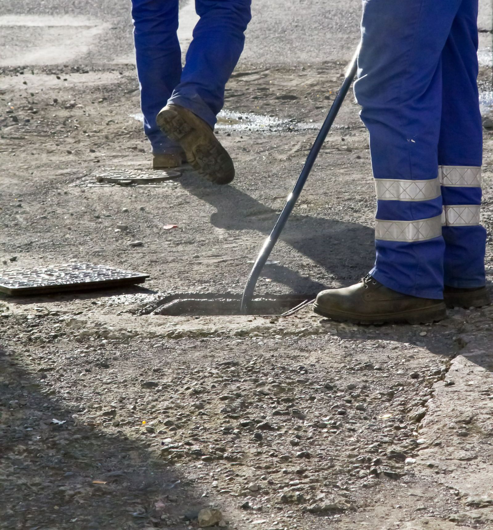 Curage haute pression d'une canalisation