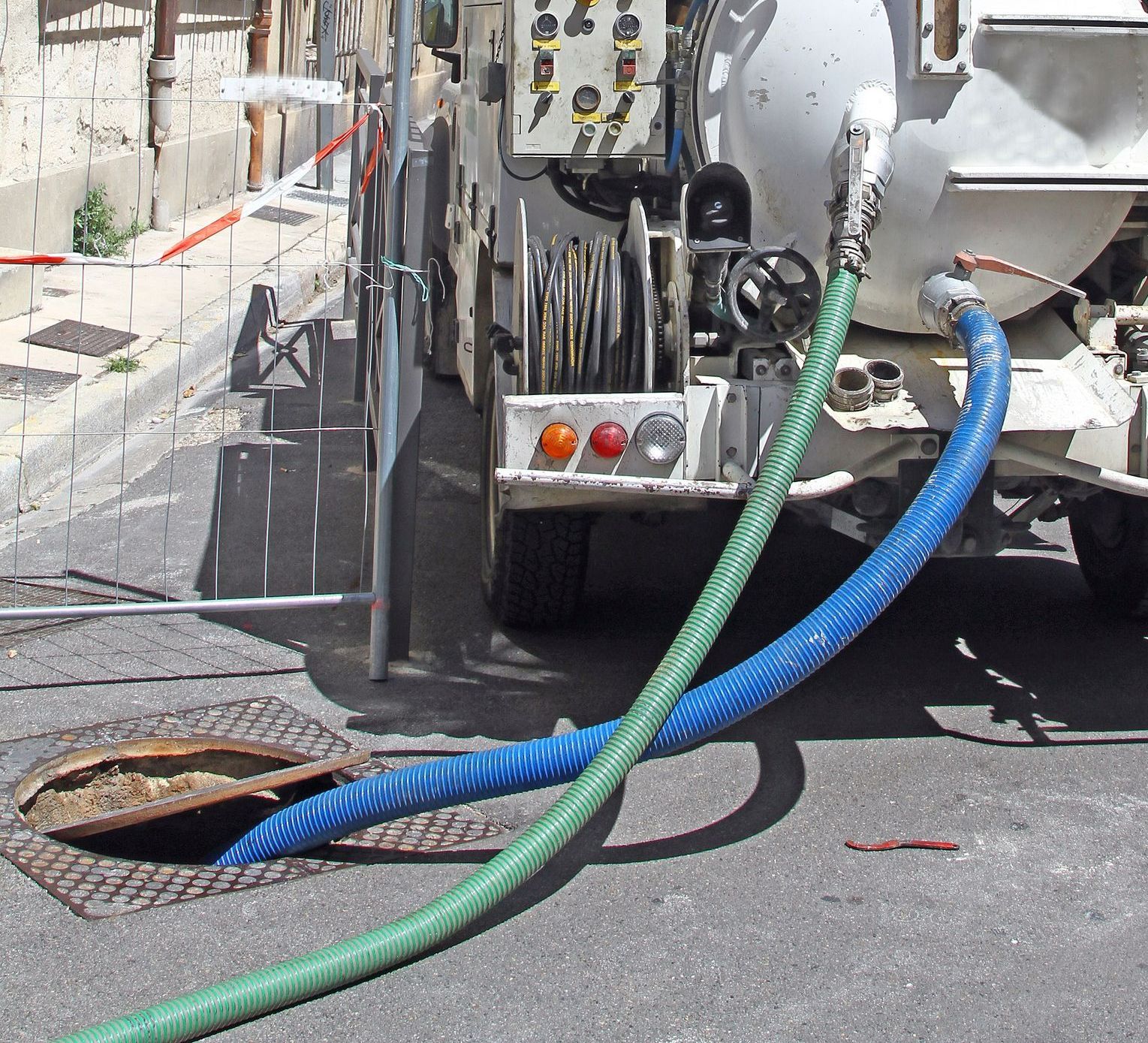 Débouchage d'un réseau tout-à-l'égout