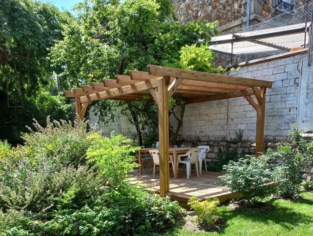 Pose de pergola