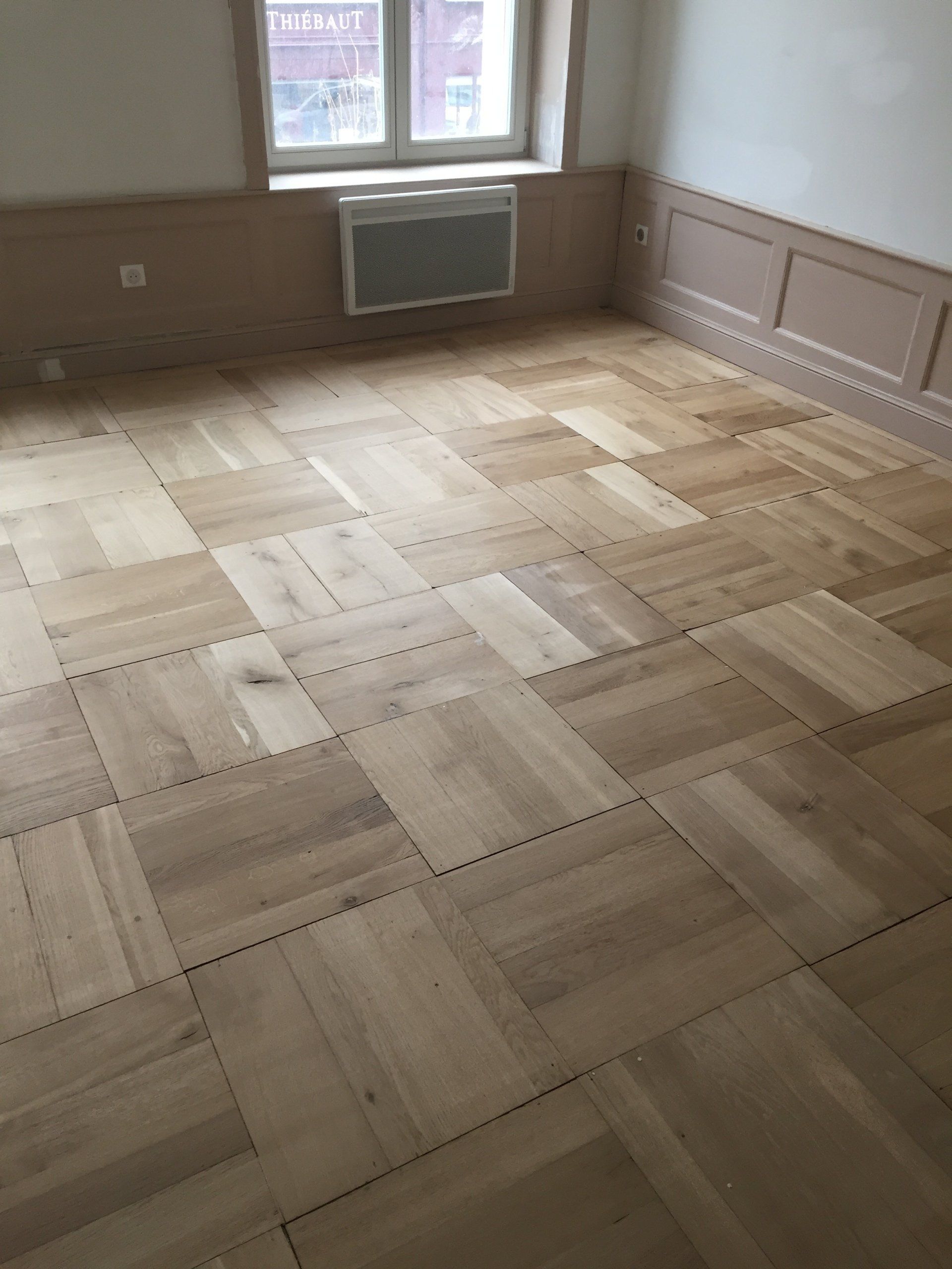 Après - ponçage du parquet