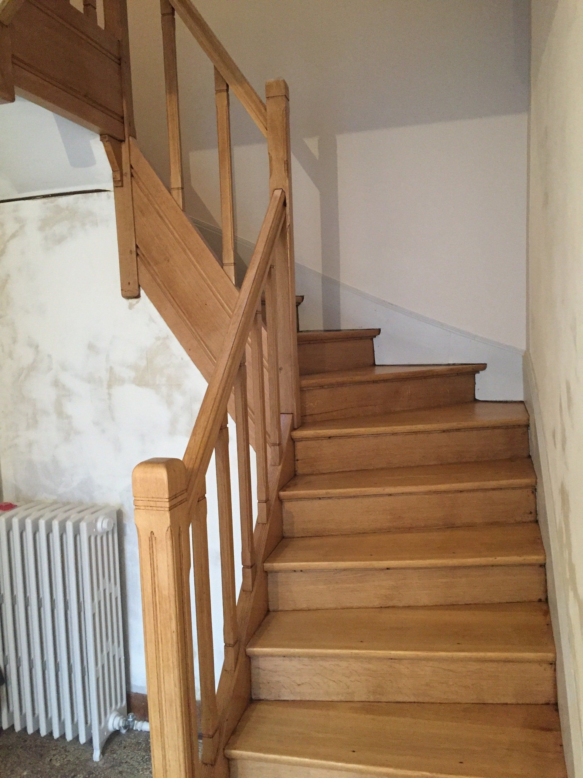 Ponçage d'escalier - Après