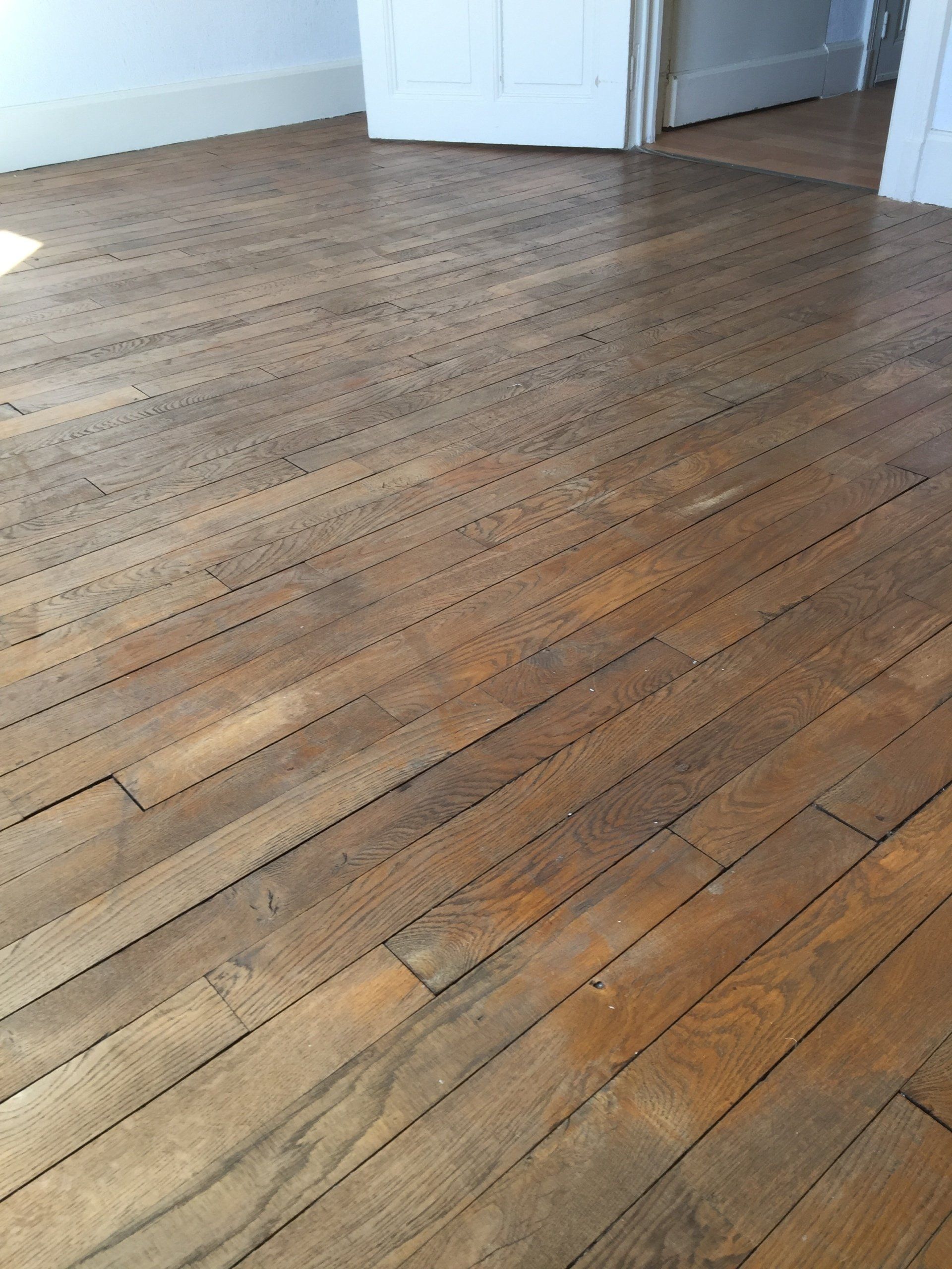 Ponçage du parquet - Après