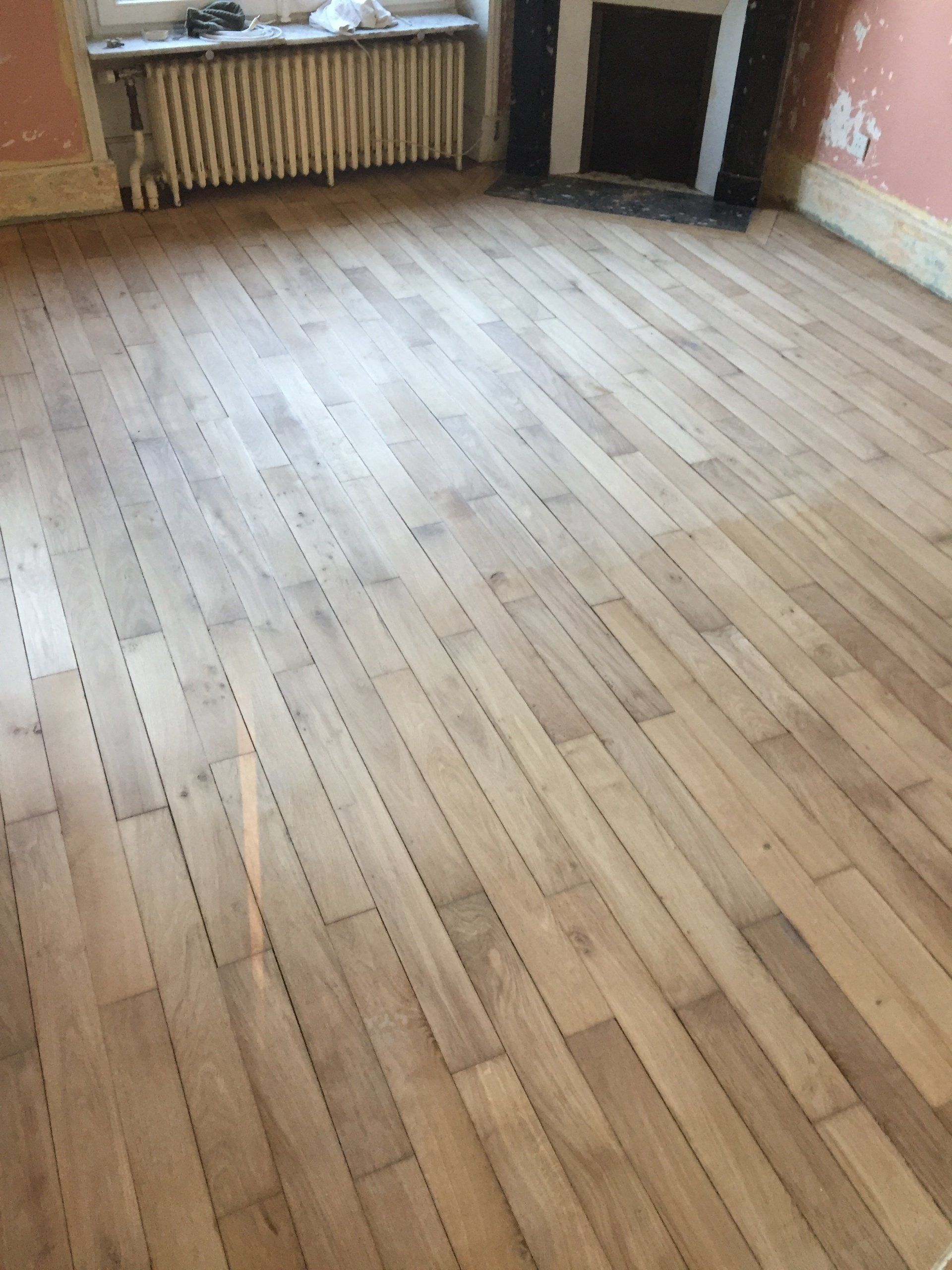 Parquet avant ponçage