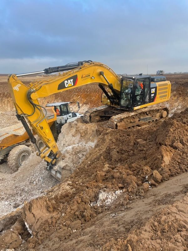 Travaux de terrassement dans le secteur de Beauvais
